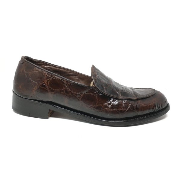 FootJoy Loafers Shoes Size 8.5 C Brown Alligator main image 6